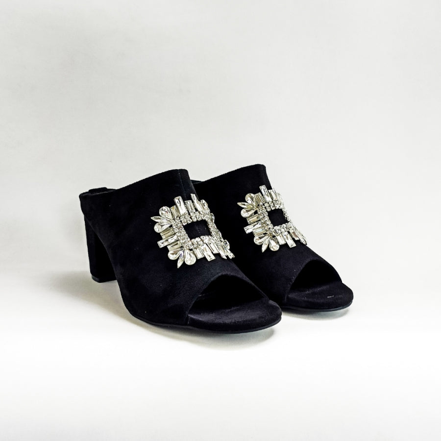 Amber Embellished Mules