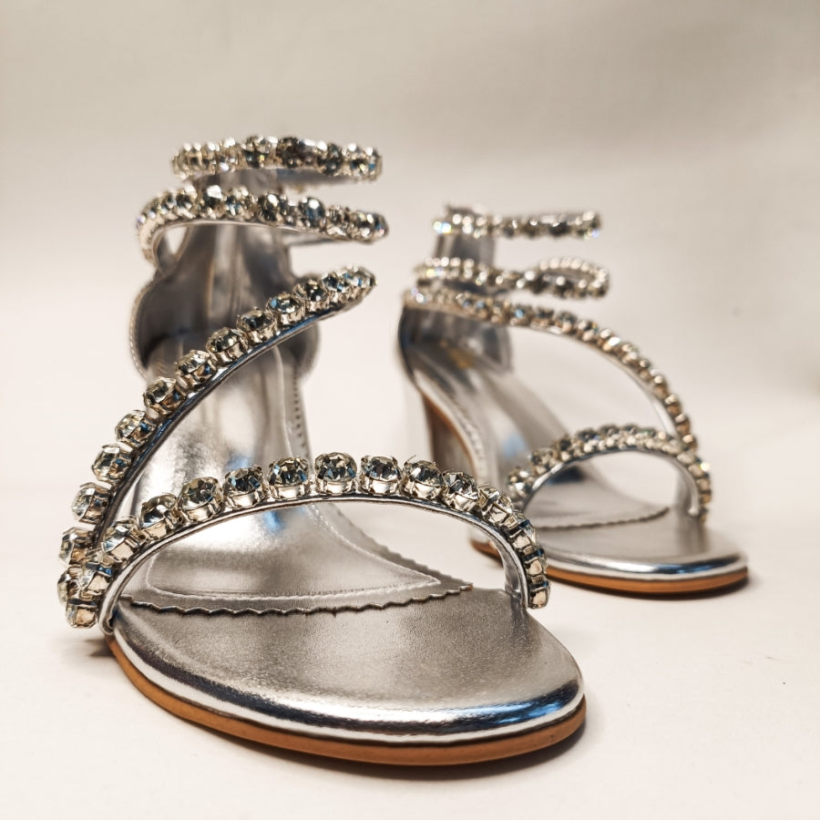 Serena Embellished Block Heels