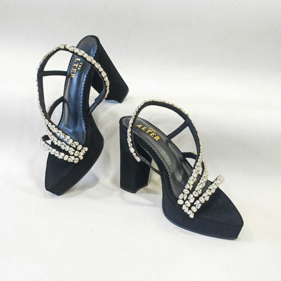 Kiara Embellished Platform Heels