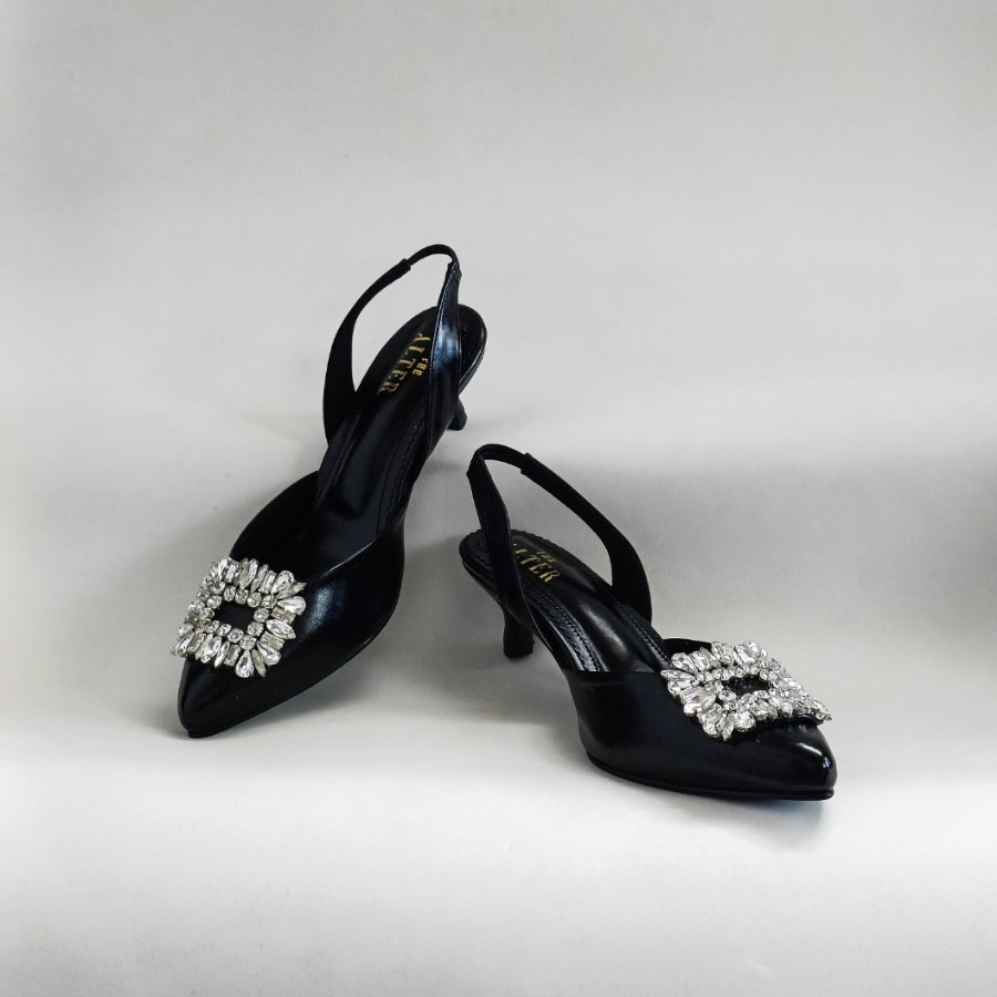 Alora Embellished Kitten Heels