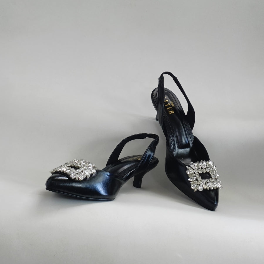 Alora Embellished Kitten Heels