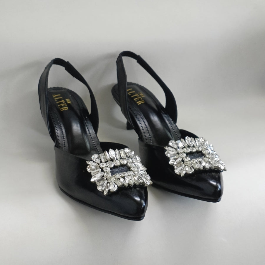 Alora Embellished Kitten Heels