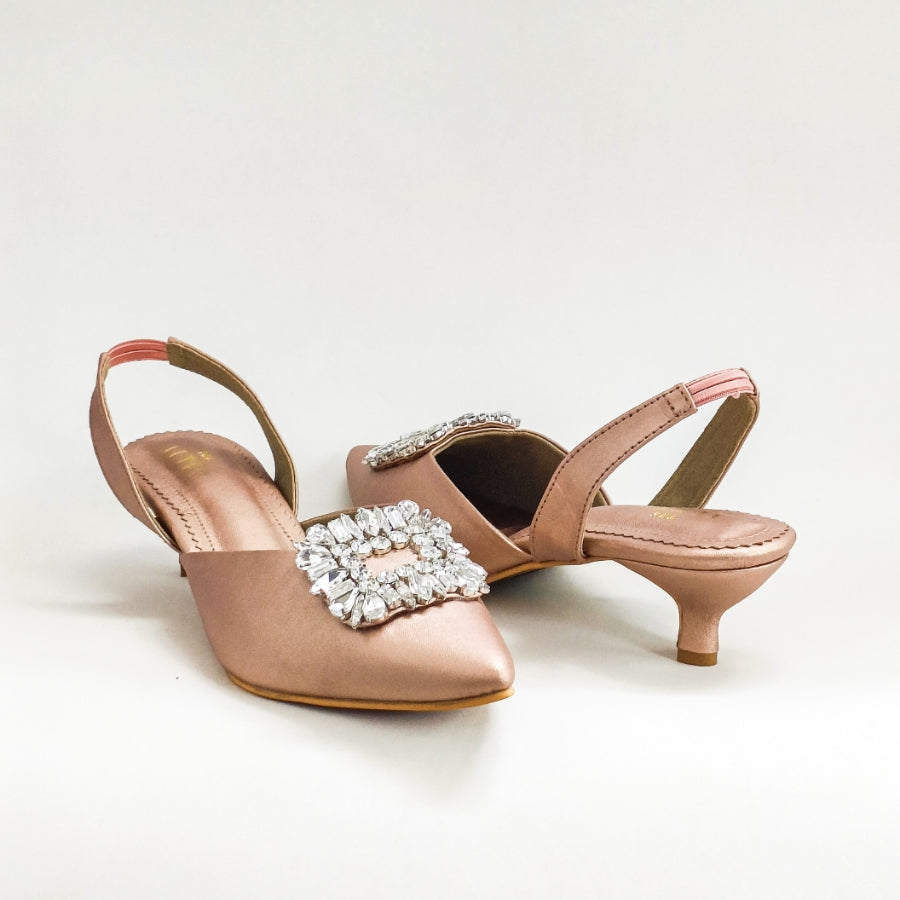 Alora Embellished Kitten Heels