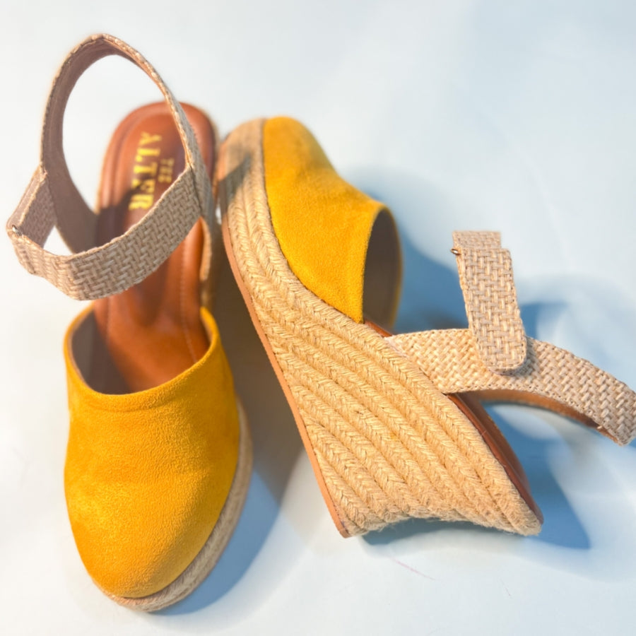 Slingback Jute Wedges