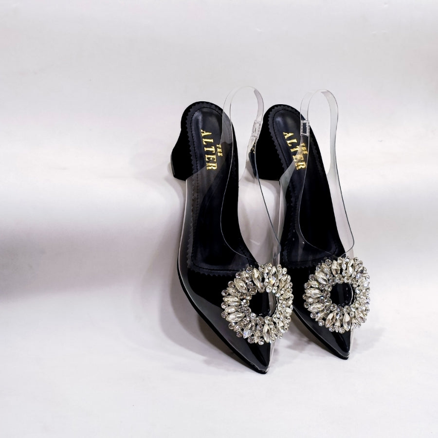 Layla Embellished Block Heels