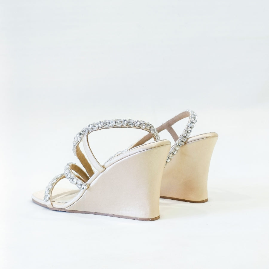 Kiara Embellished T Shaped Wedges