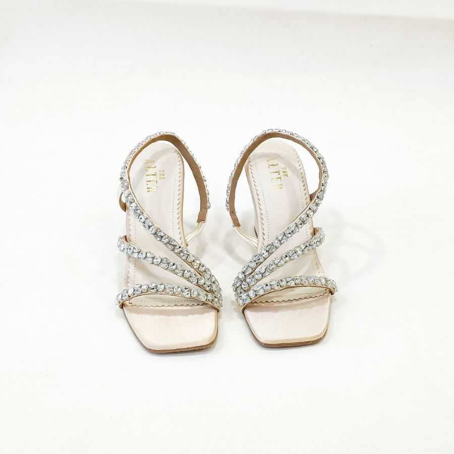 Kiara Embellished T Shaped Wedges