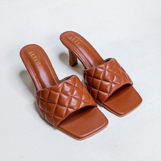 Molly Tan Quilted Stilettos