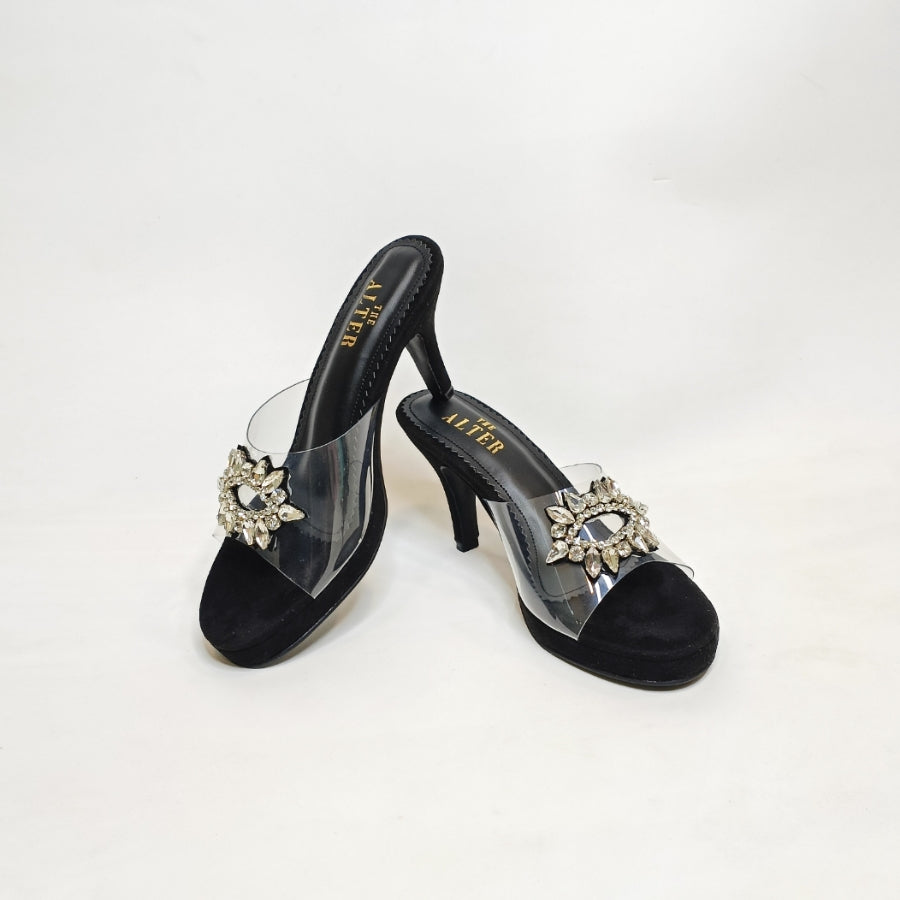 Marina Embellished Transparent Stilettos