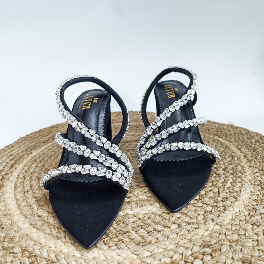 Kiara Embellished Block Heels