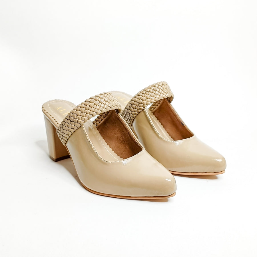 Woven Block Heels