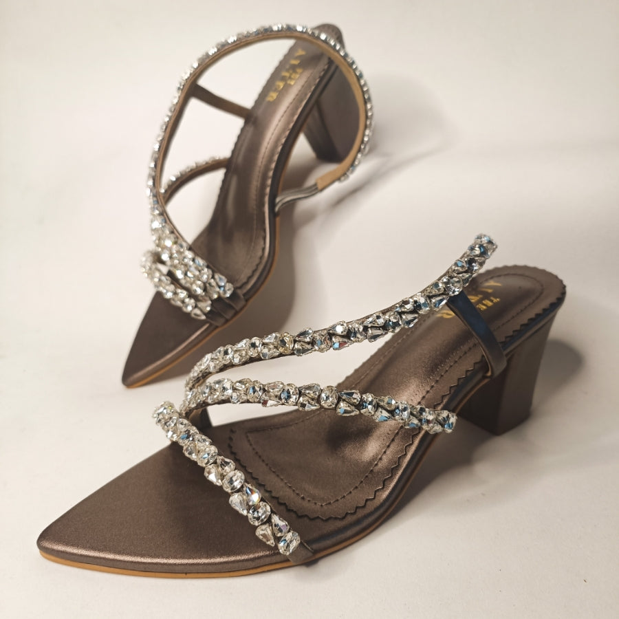 Kiara Embellished Block Heels