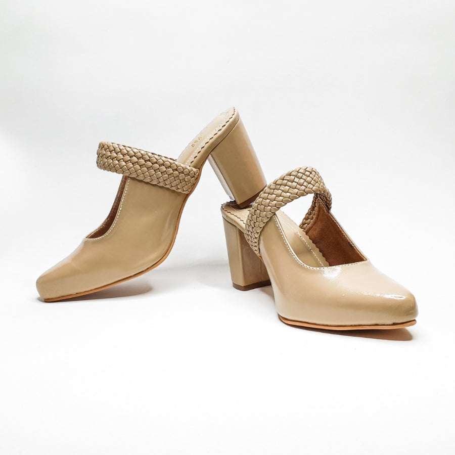 Woven Block Heels