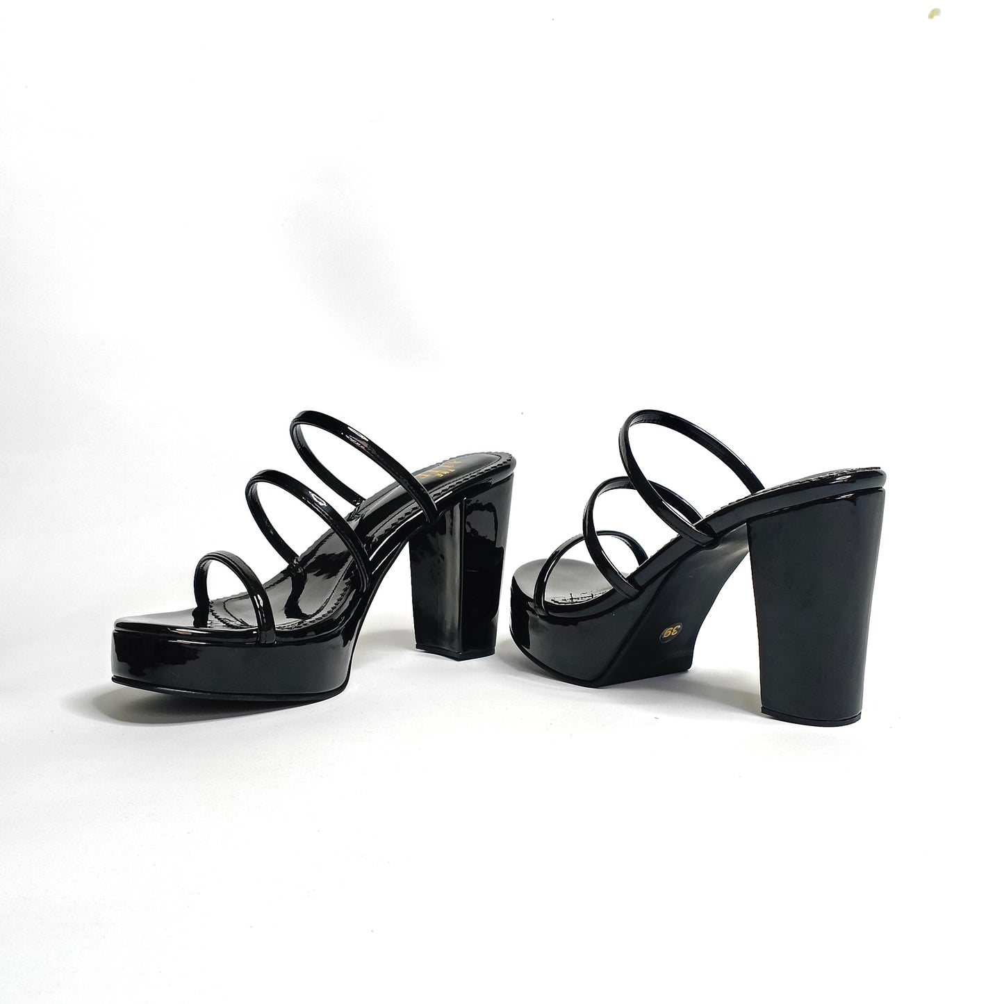 Diva Strappy Platform Block Heels