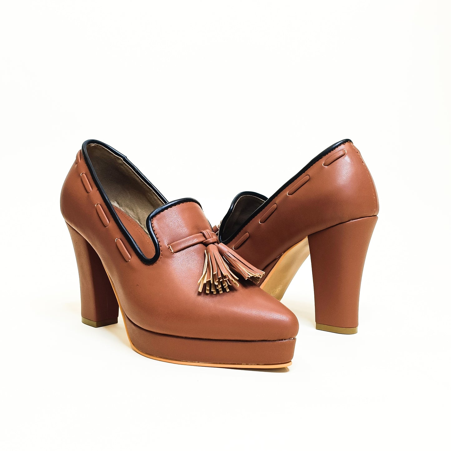 Vanessa Oxford Block Heels