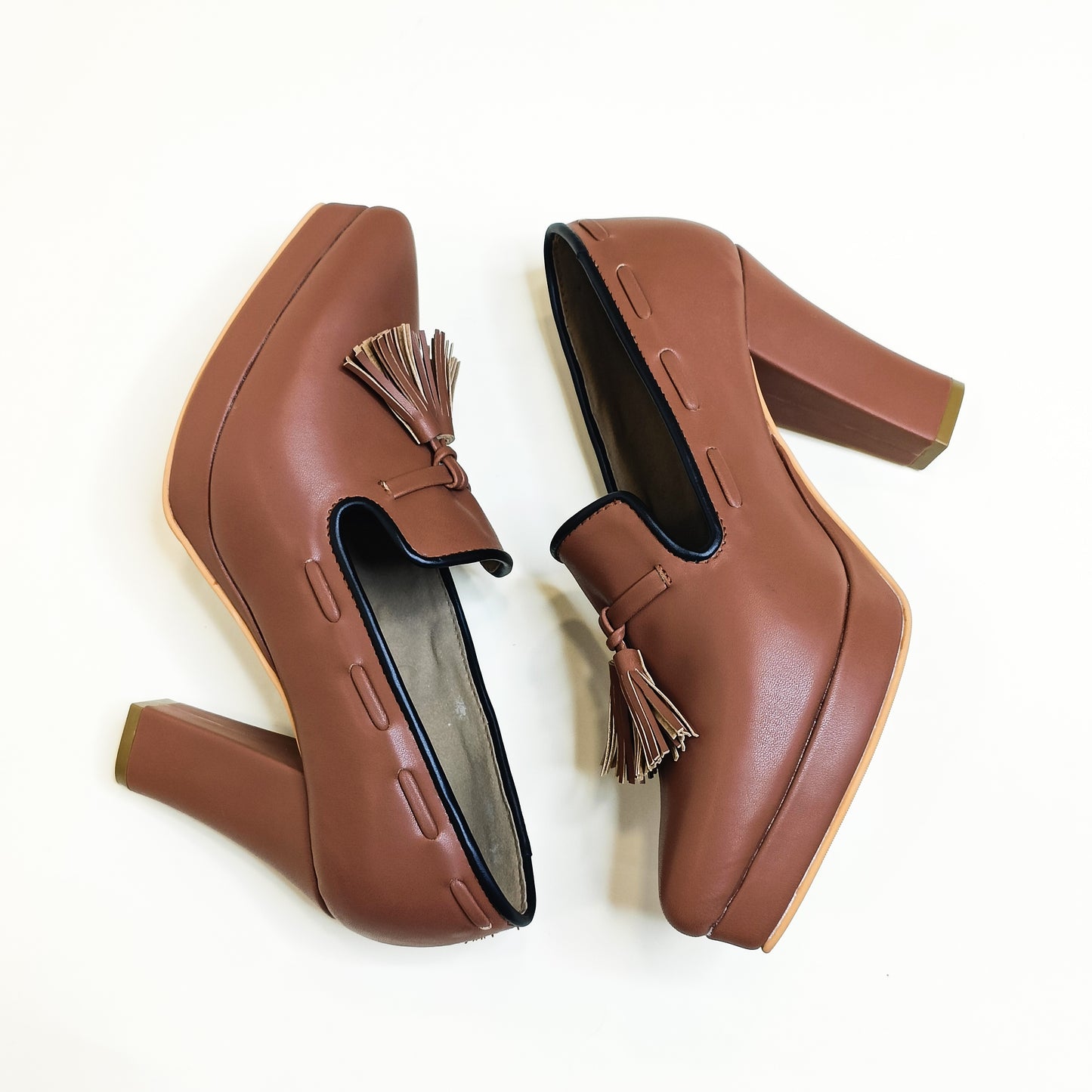 Vanessa Oxford Block Heels