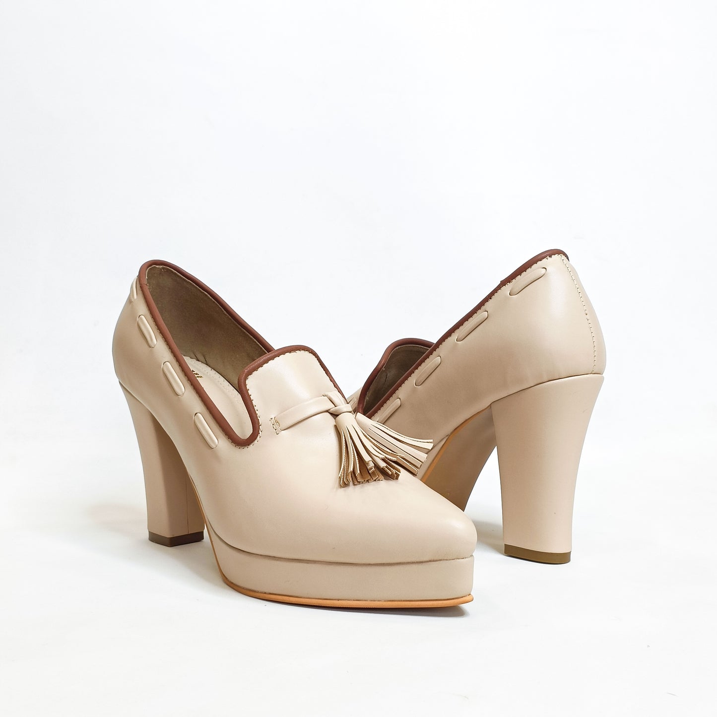 Vanessa Oxford Block Heels