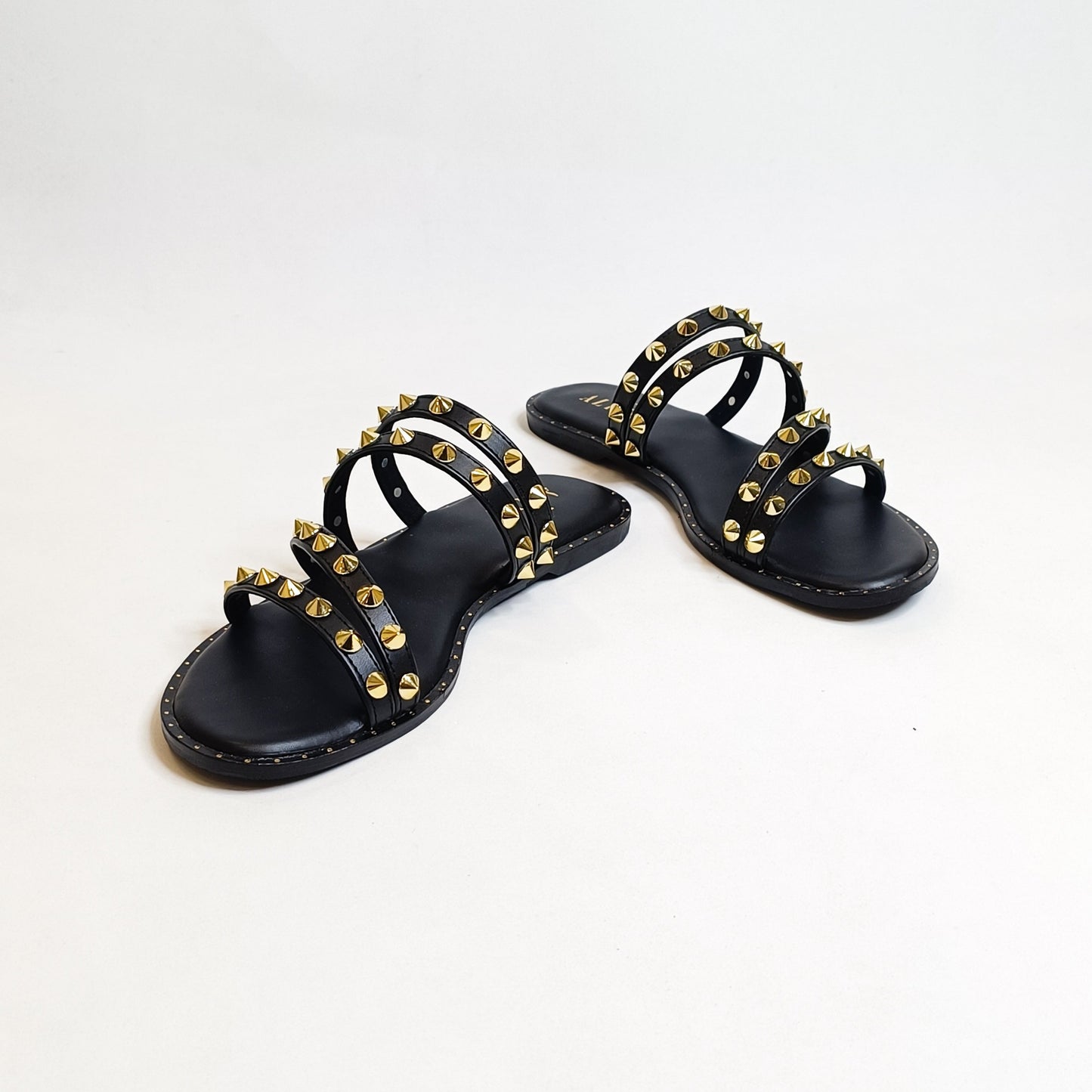 Studded Strappy Flats