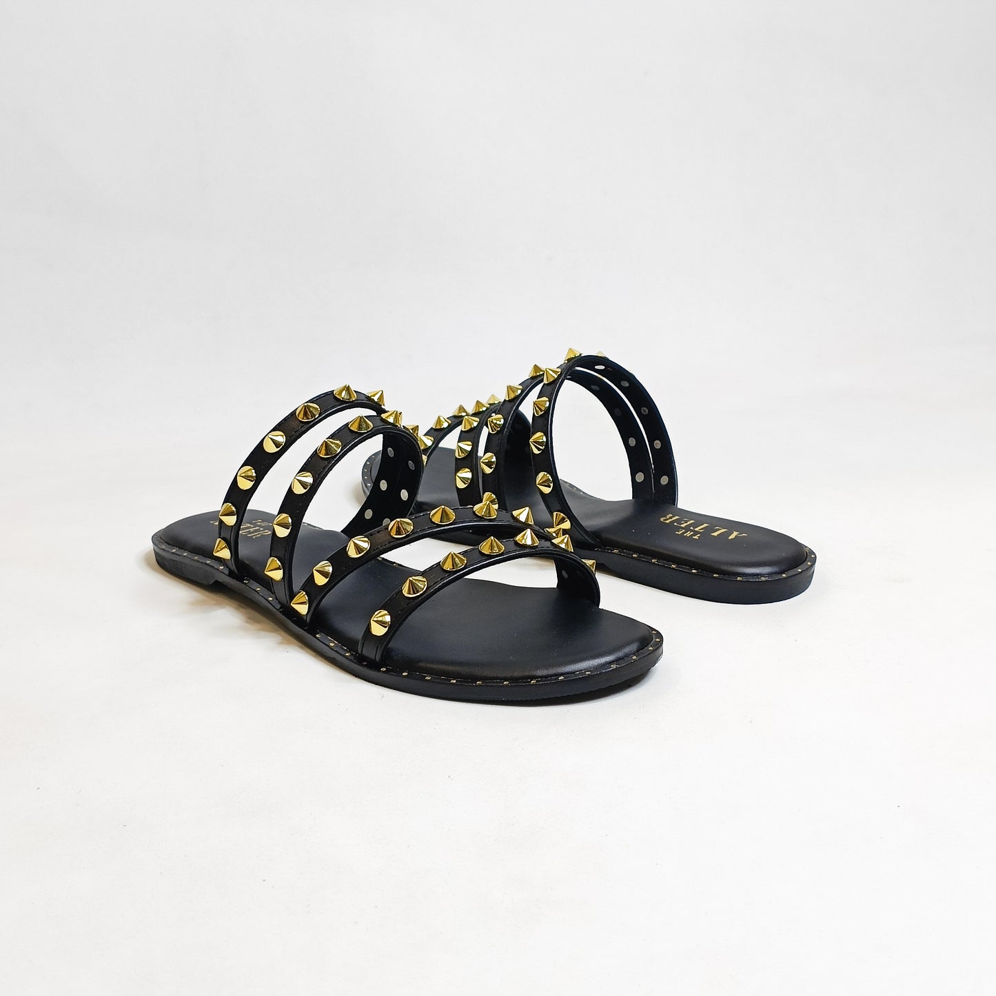 Studded Strappy Flats