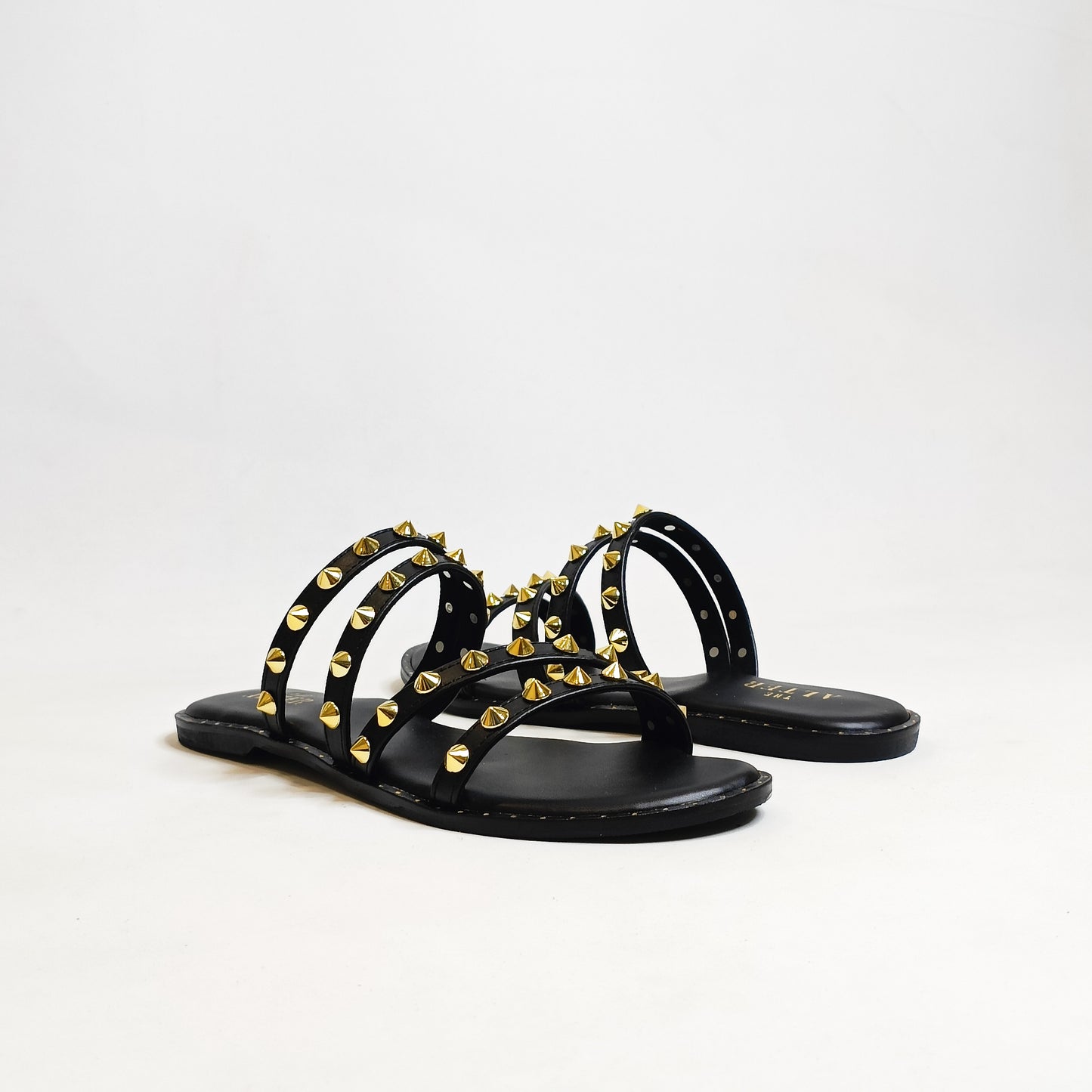 Studded Strappy Flats