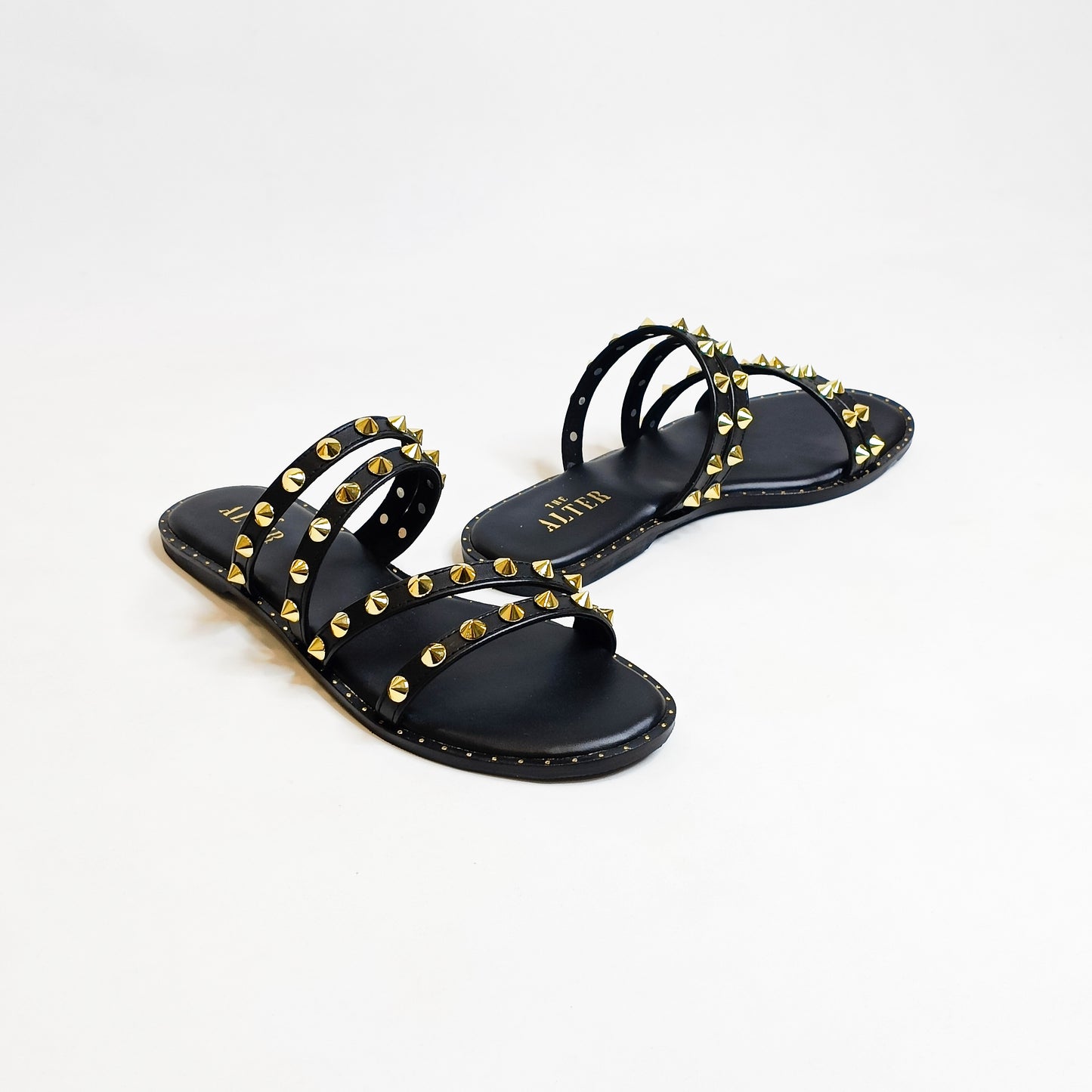 Studded Strappy Flats