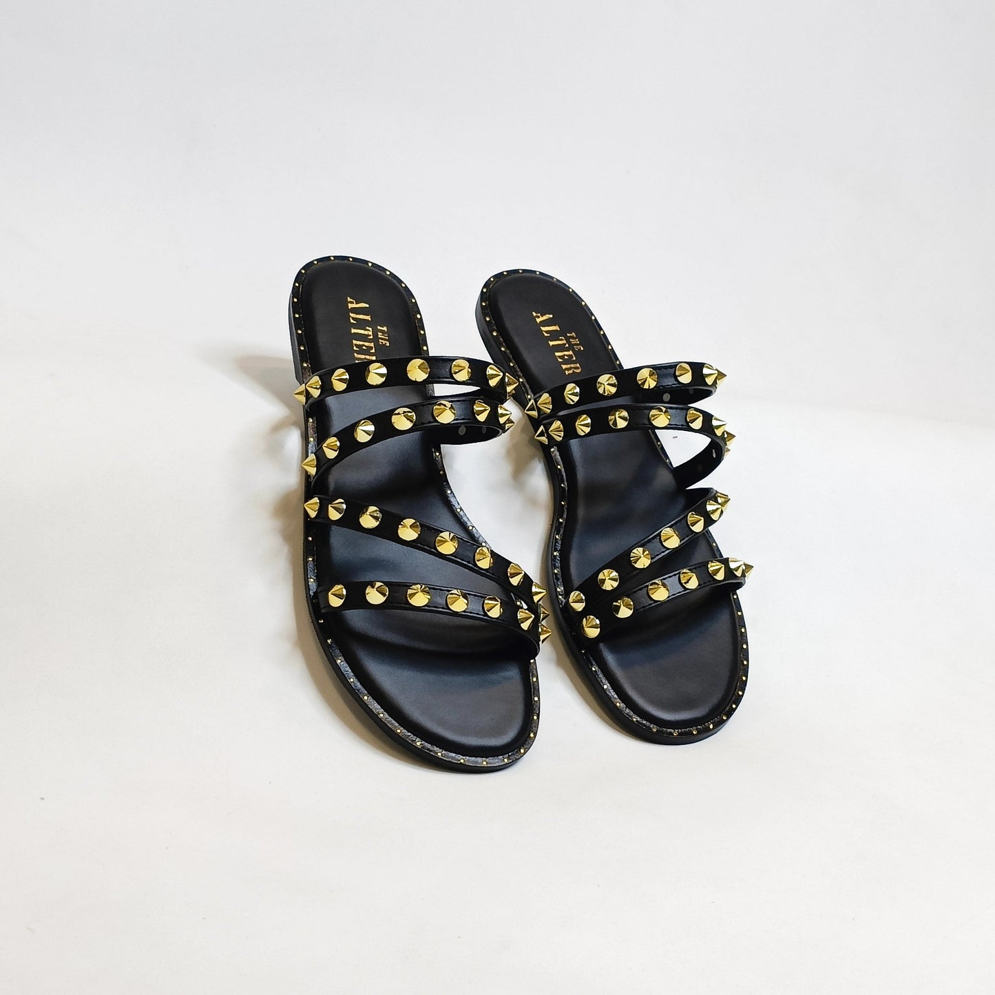 Studded Strappy Flats