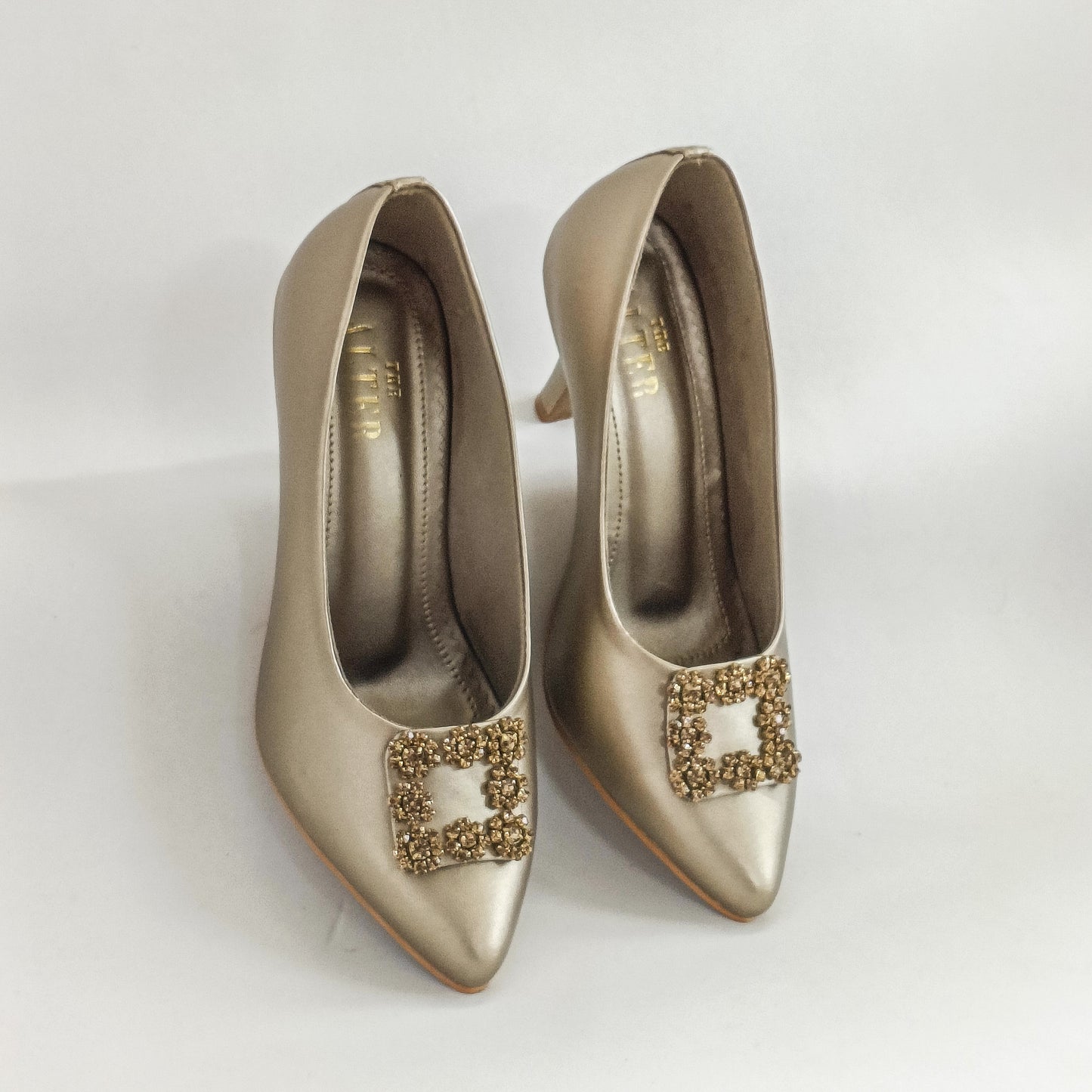 Riona Embellished Kitten heels