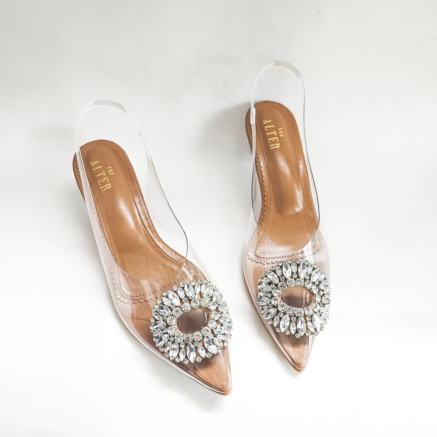 Julia Embellished Kitten Heels