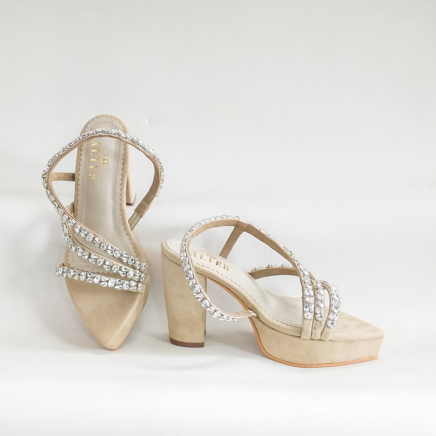 Kiara Embellished Platform Heels