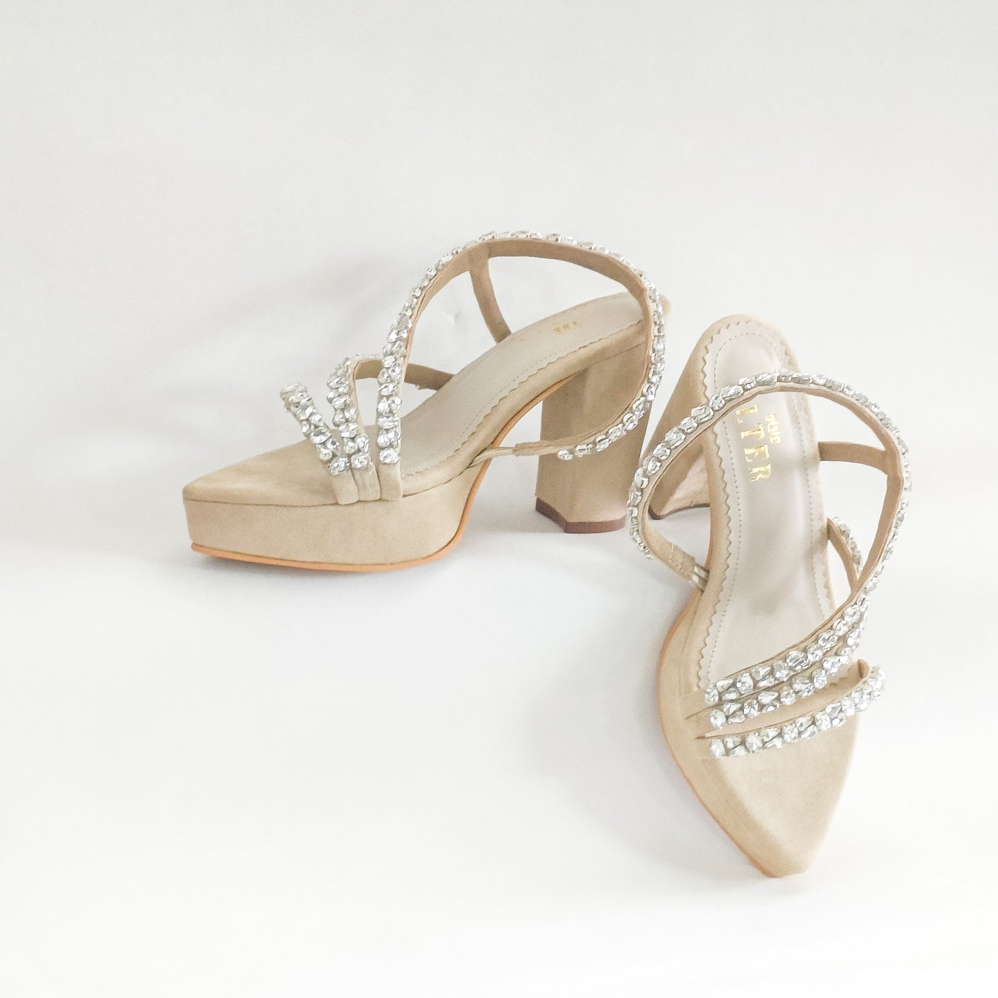 Kiara Embellished Platform Heels