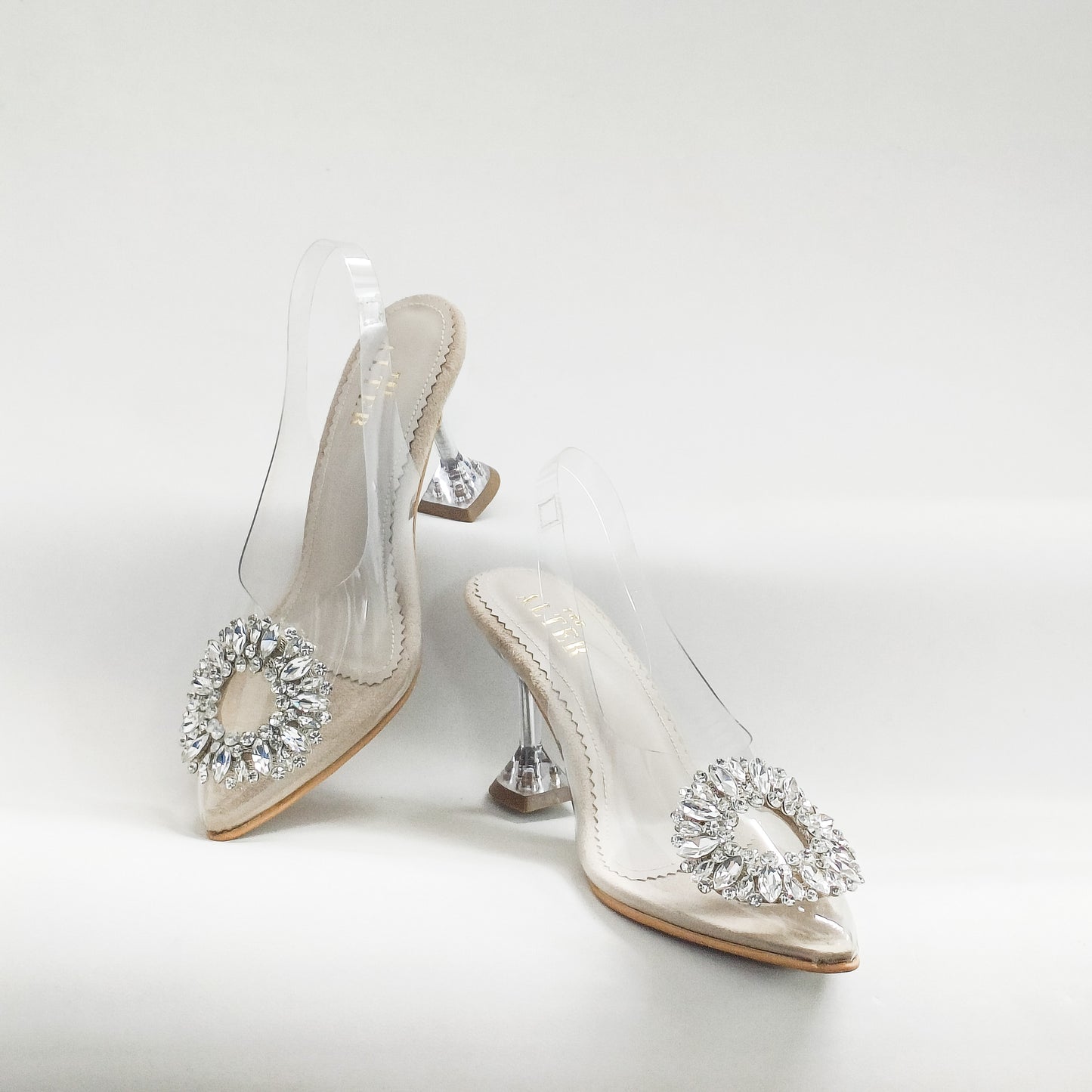 Layla Embellished Pyramid Heels