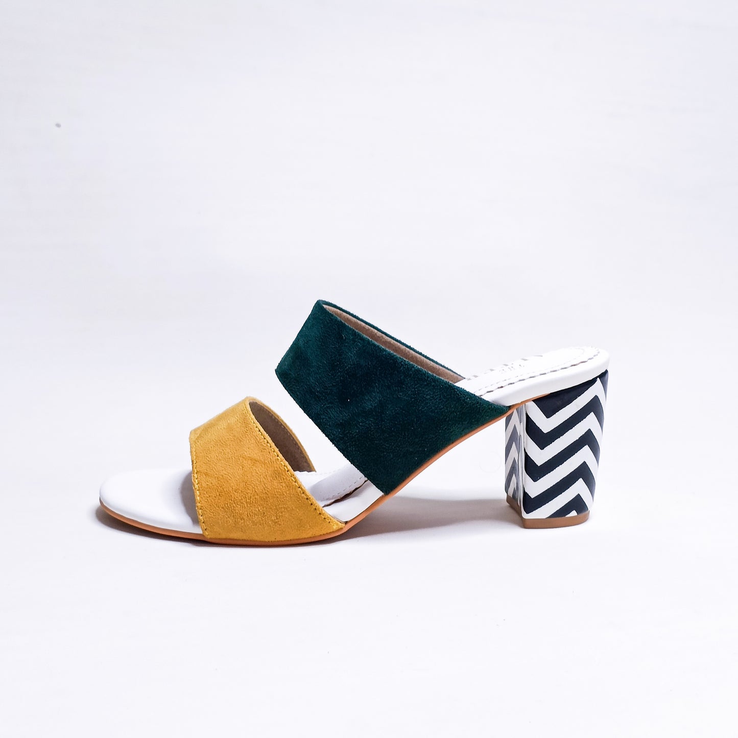 Freeda Two Strap Block Heels