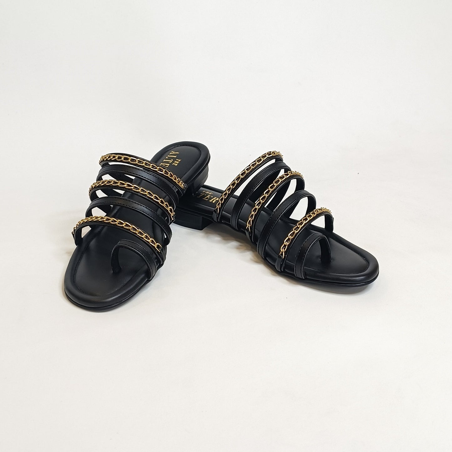 Chained Strappy Flats