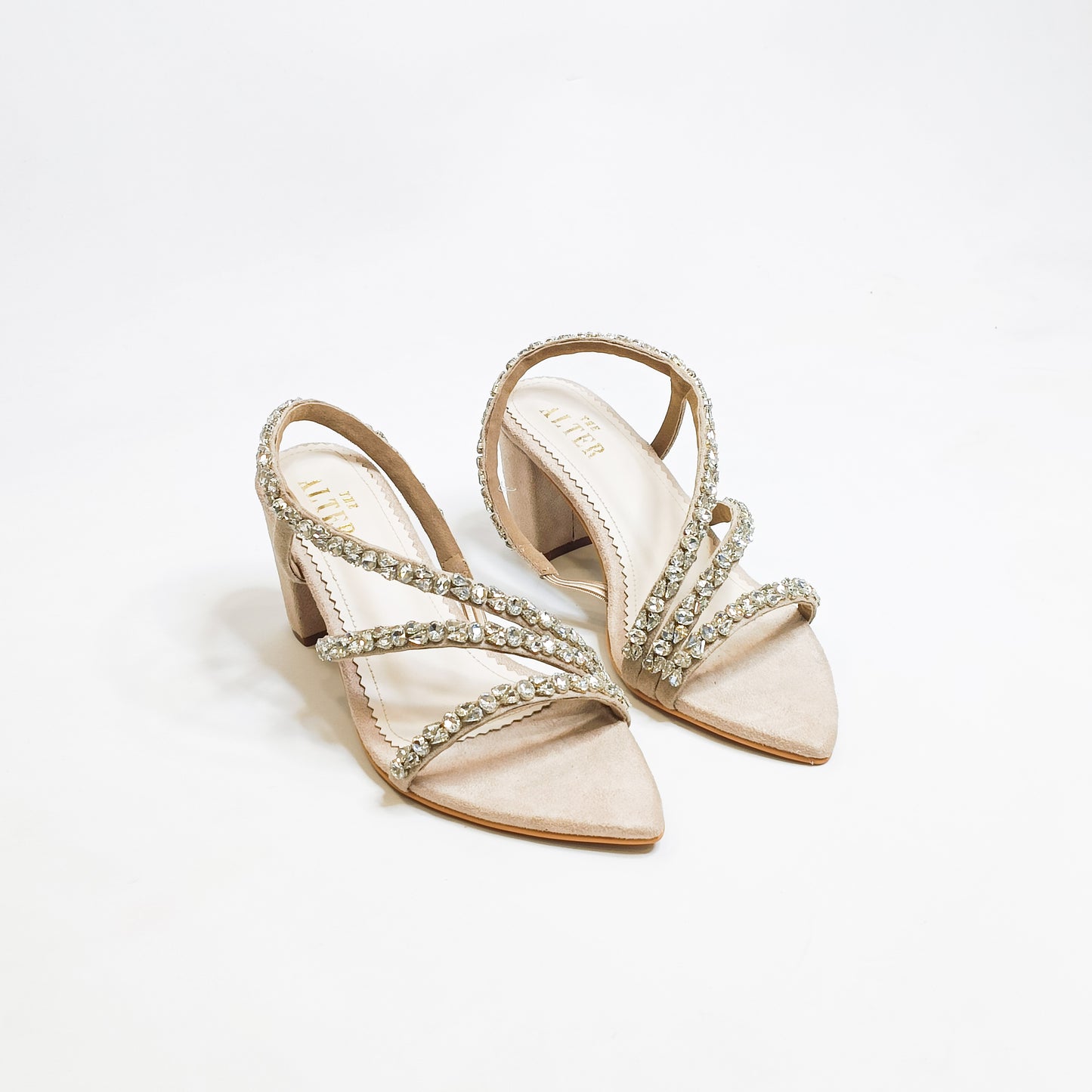 Kiara Embellished Block Heels