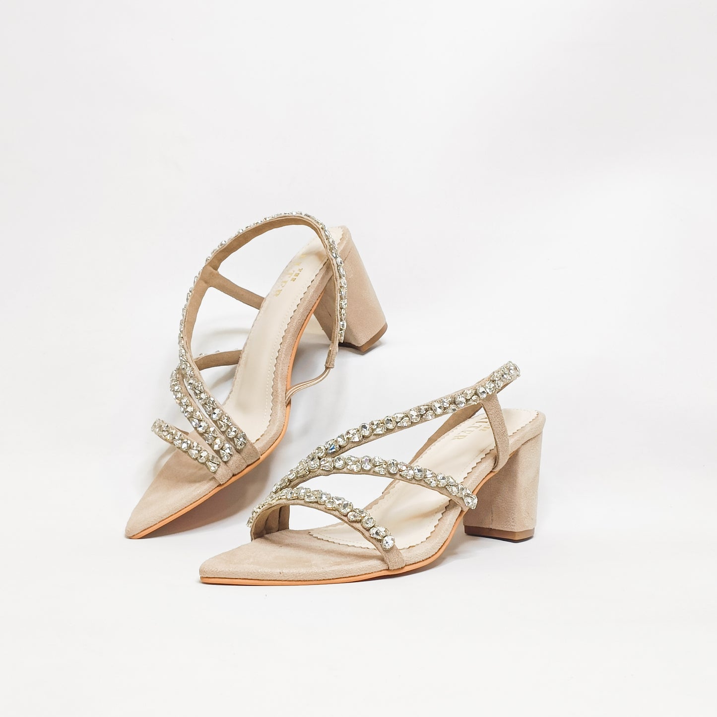 Kiara Embellished Block Heels