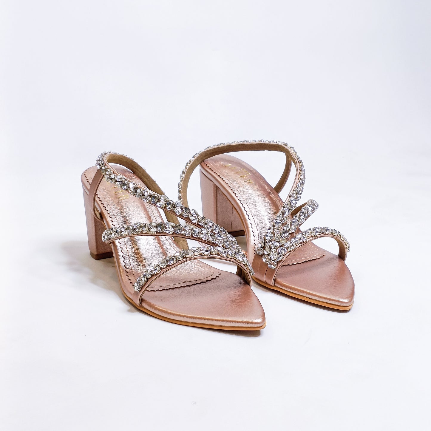 Kiara Embellished Block Heels