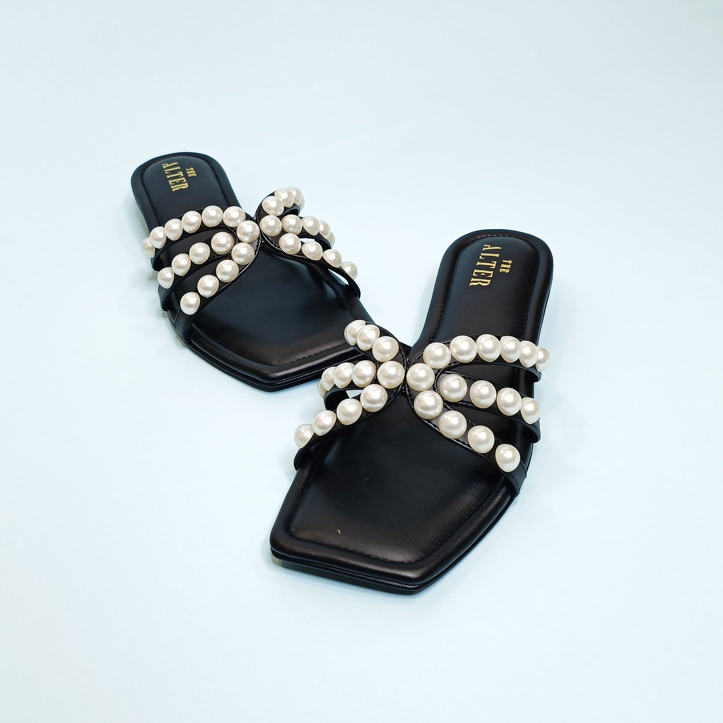 T shaped Pearl Flats