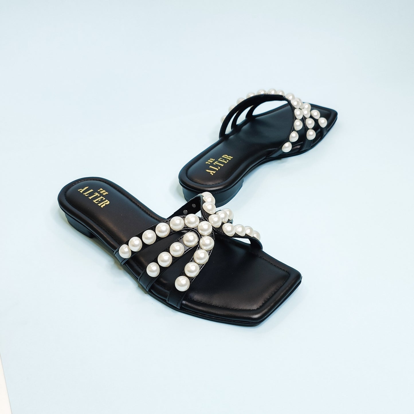 T shaped Pearl Flats