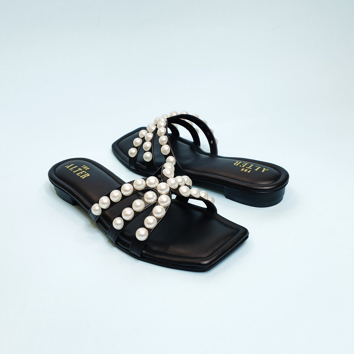 T shaped Pearl Flats