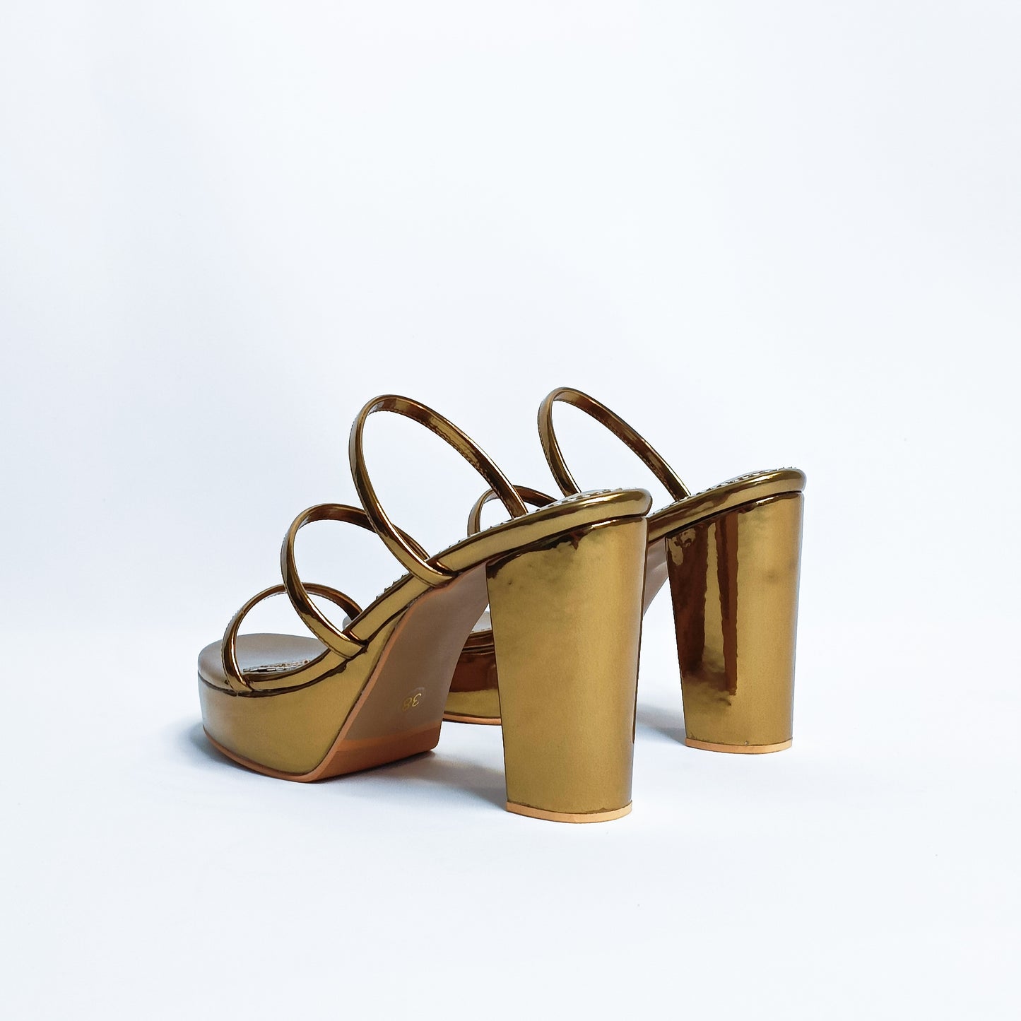 Diva Strappy Platform Block Heels