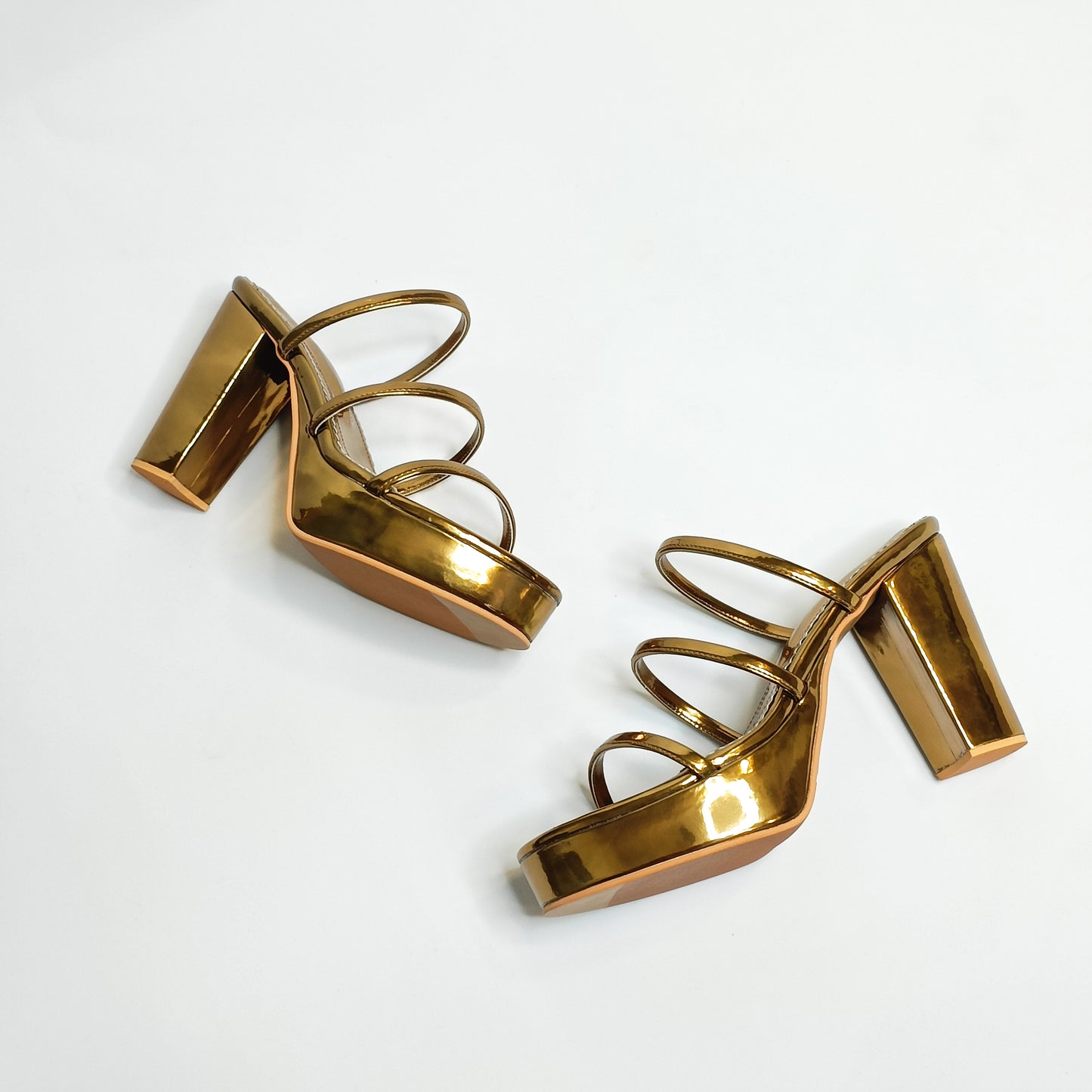 Diva Strappy Platform Block Heels