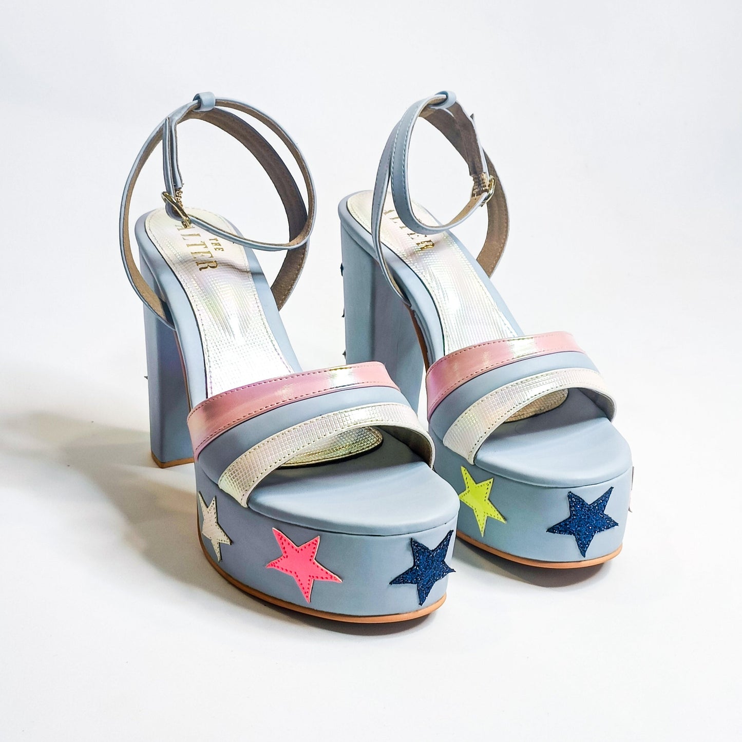 Starry Color Block Heels