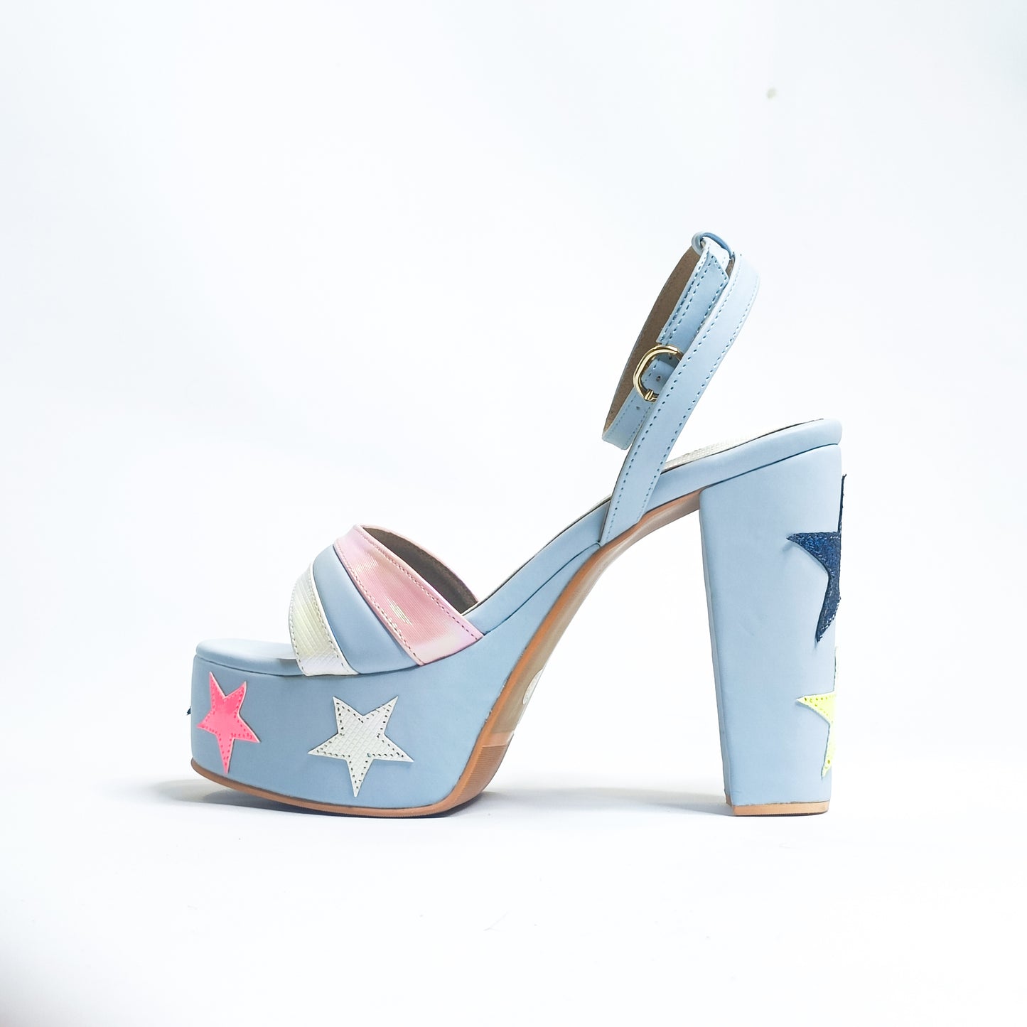 Starry Color Block Heels