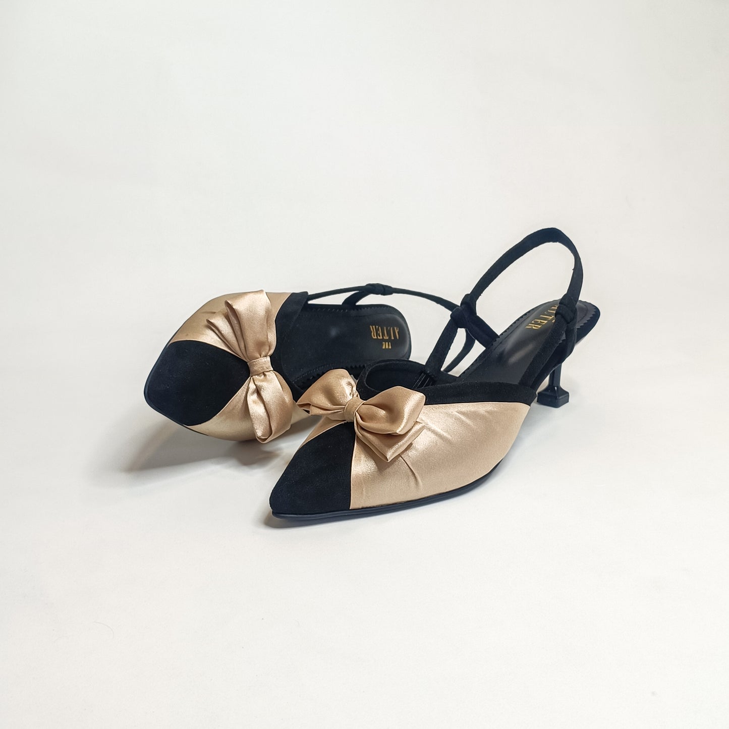 Betsy Satin Bow Pumps