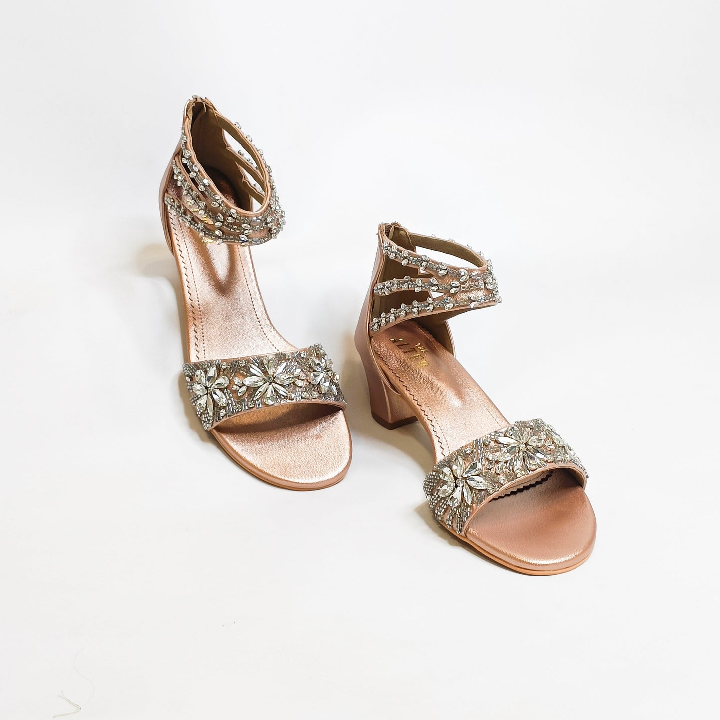 Bella Embellished Block Heels