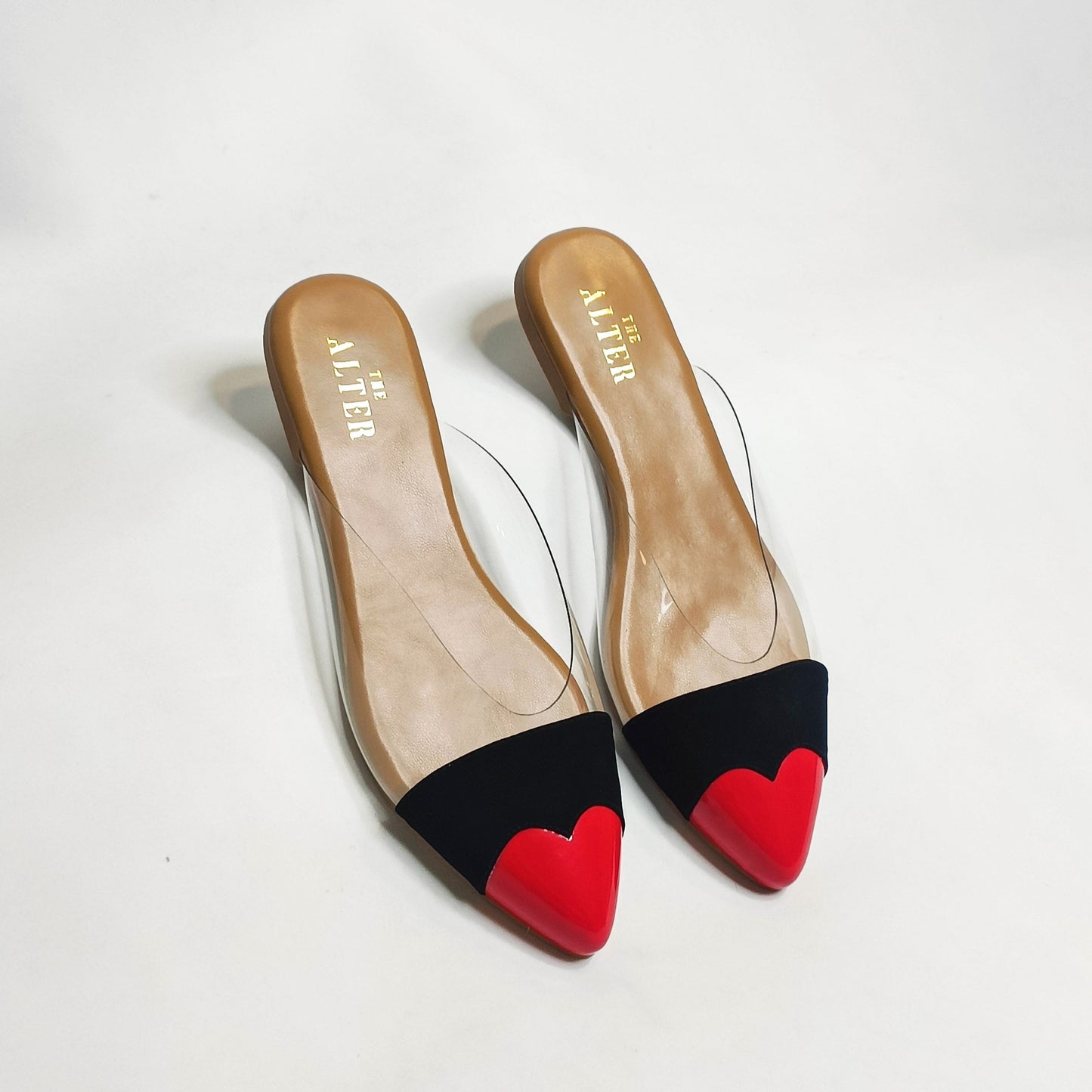 Color Block Heart Flats