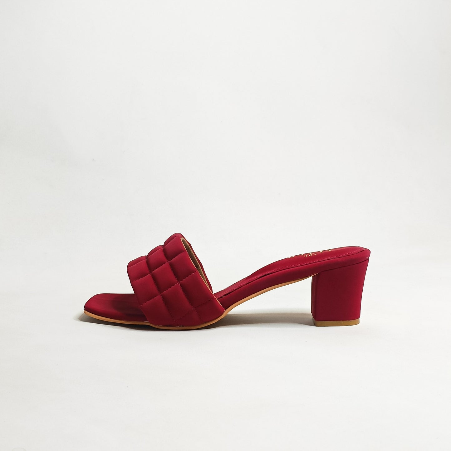 Ashley Quilted Block Heels