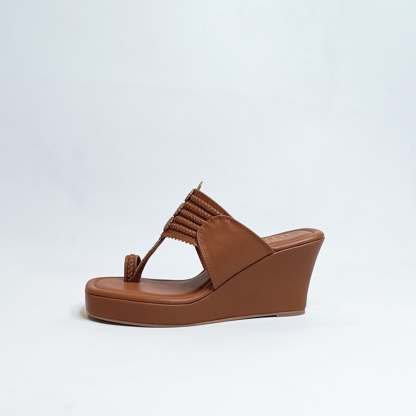 T shaped Light Gold Kohla Wedges