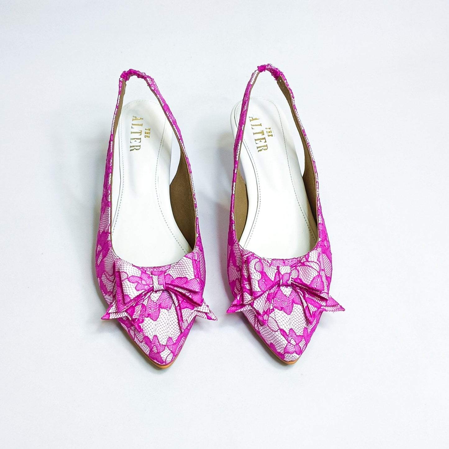 Marilyn Lace Bow Stilettos