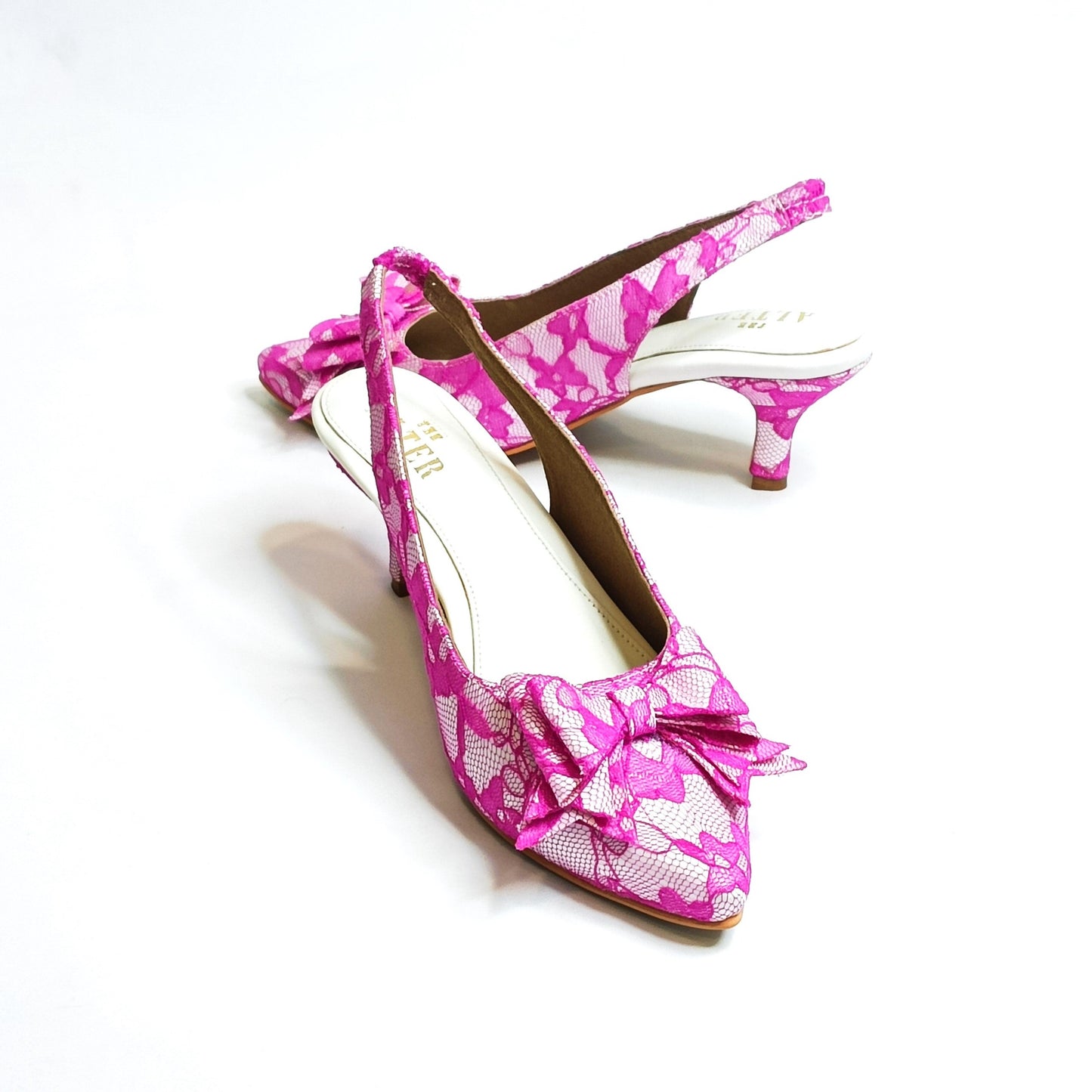 Marilyn Lace Bow Stilettos